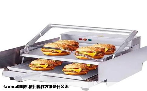 faema咖啡机使用操作方法是什么呢