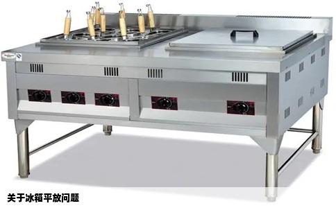 关于冰箱平放问题