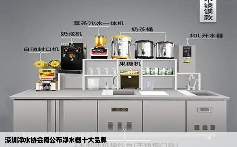 深圳净水协会网公布净水器十大品牌