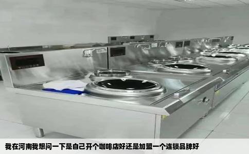 我在河南我想问一下是自己开个咖啡店好还是加盟一个连锁品牌好