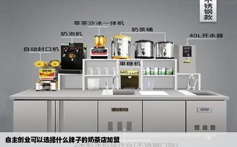 自主创业可以选择什么牌子的奶茶店加盟